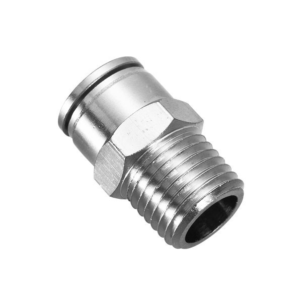 MPC nickel plated brass push in to connect one touch brass pneumatic fittings